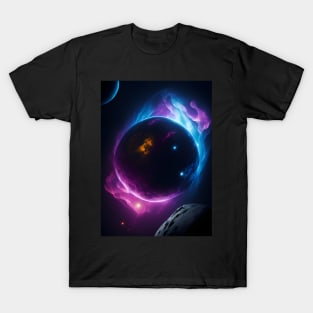 Planets Lights In Space T-Shirt